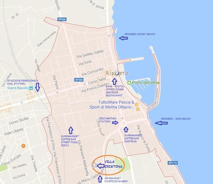 Via Pisa Hotel Riposto ภายนอก รูปภาพ